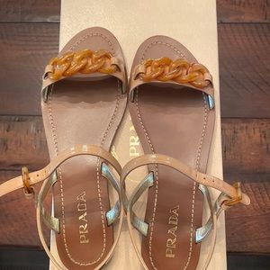 Prada Nude Sandals